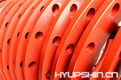 Lap Joint Flanges, Red Paint Coating, Jinan Hyupshin Flanges Co., Ltd